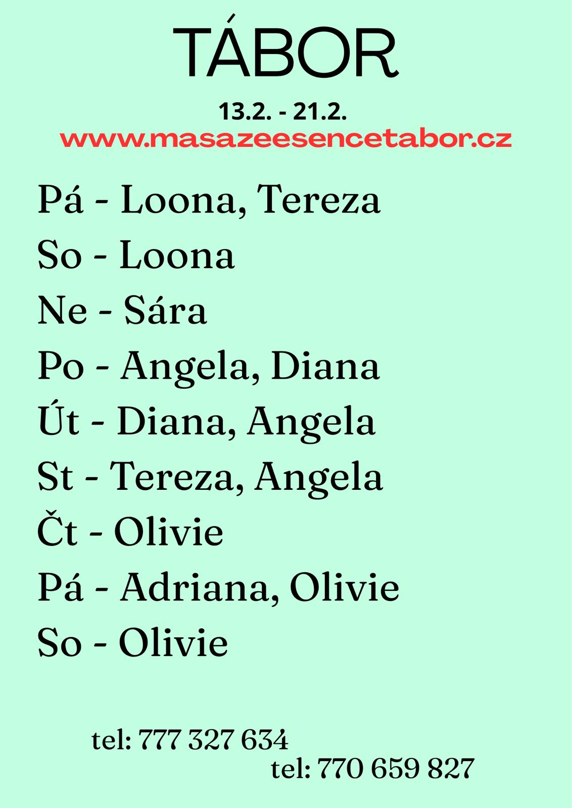 Kalendář dostupnosti